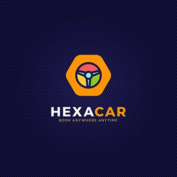 hexacar - engineering logo design - icreativesol