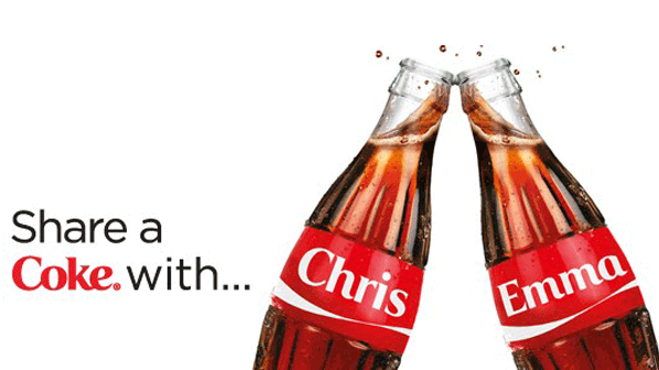 Personalized digital marketing by CocaCola