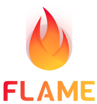 the flame logo